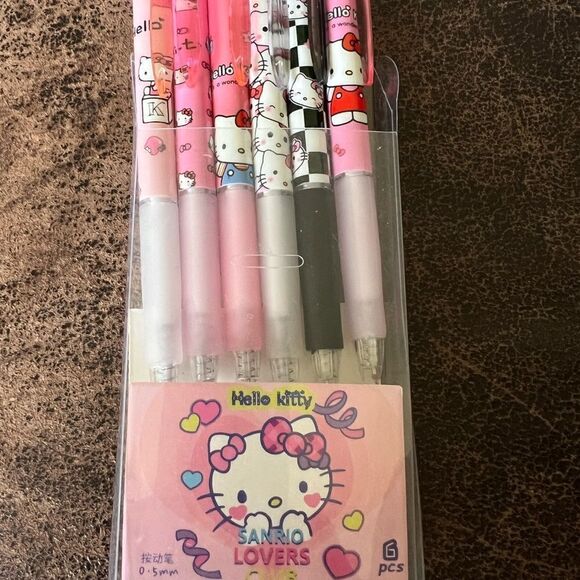 Hello Kitty Gel Pen Set of 6 - Picture 3 of 7